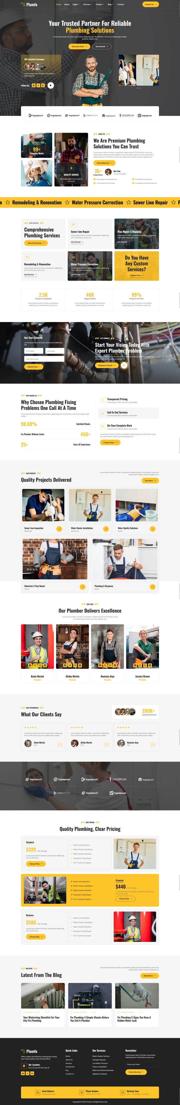 WordPress шаблон ThemeForest Plumfa