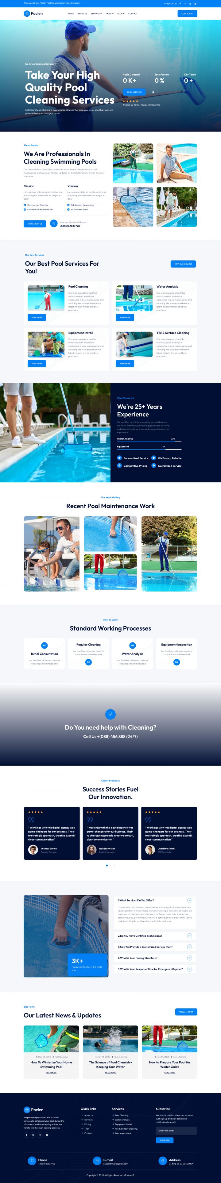 WordPress шаблон ThemeForest Poclen