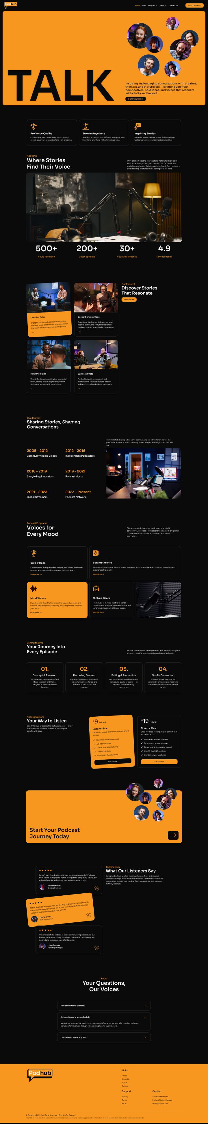 Шаблон ThemeForest Podhub WordPress шаблон ThemeForest Podhub
