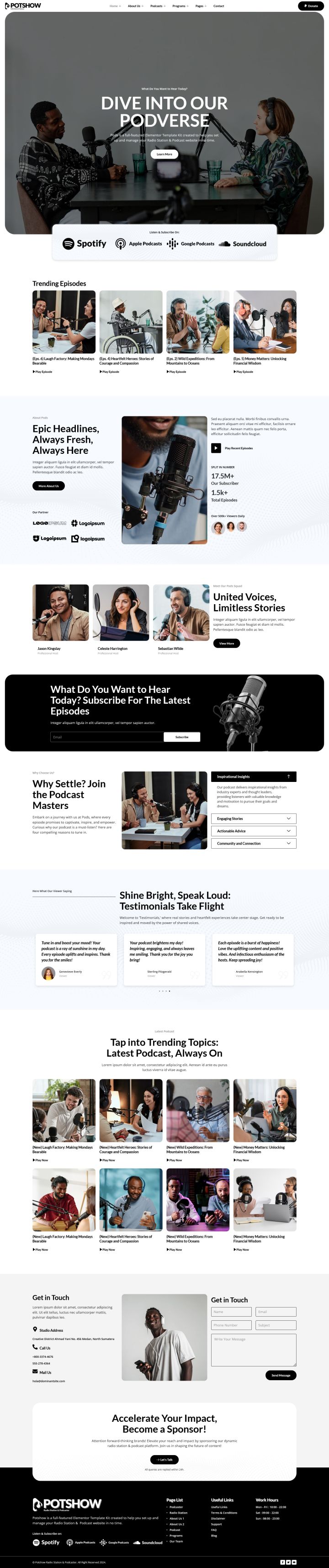 Шаблон ThemeForest Potshow WordPress шаблон ThemeForest Potshow