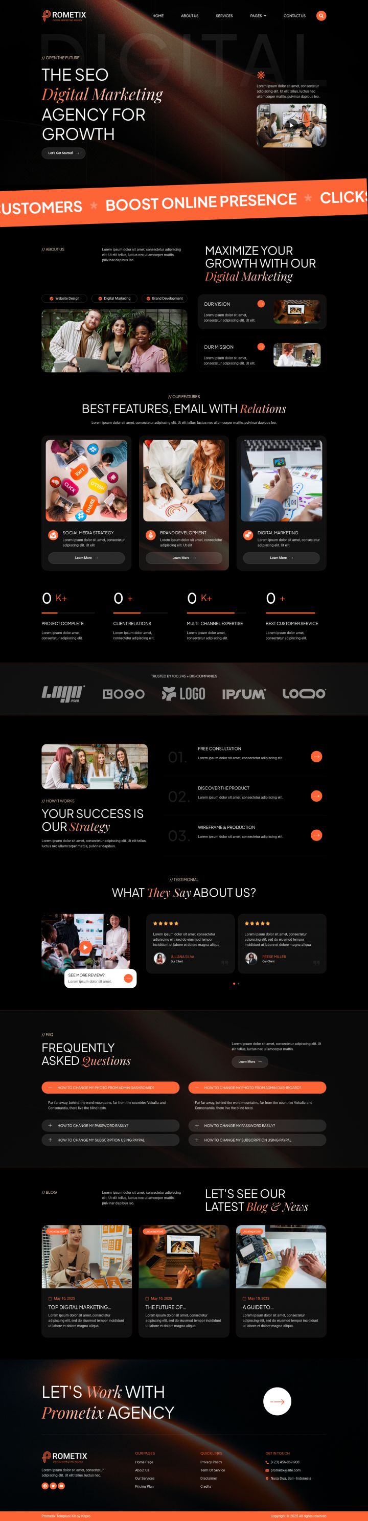 WordPress шаблон ThemeForest Prometix