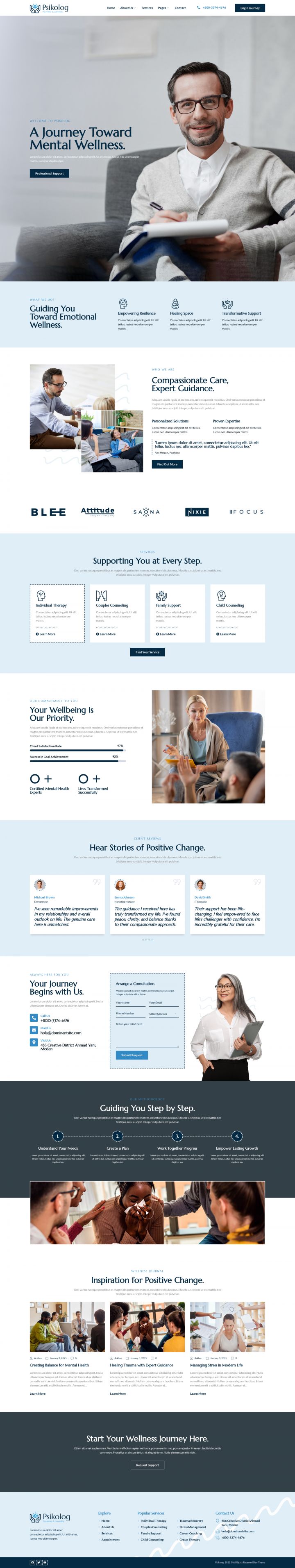 WordPress шаблон ThemeForest Psikolog