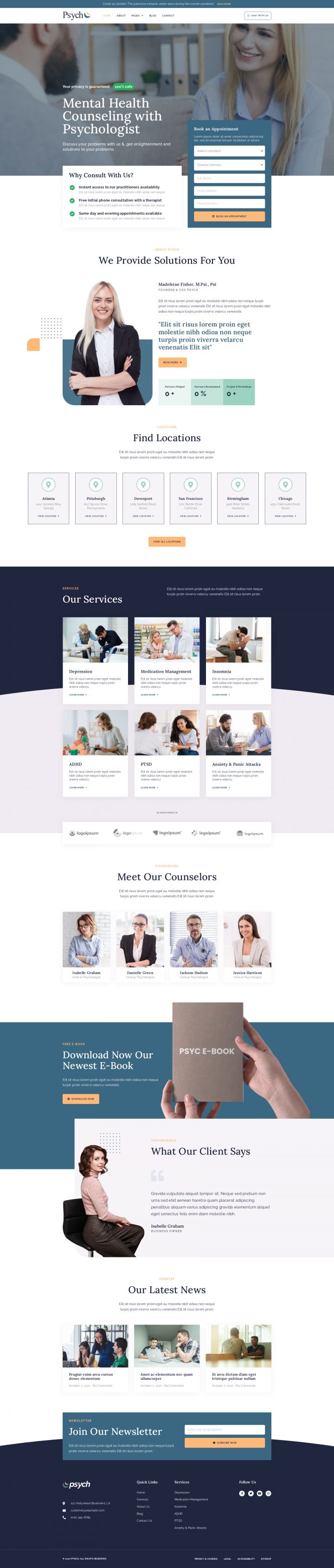 WordPress шаблон ThemeForest Psych