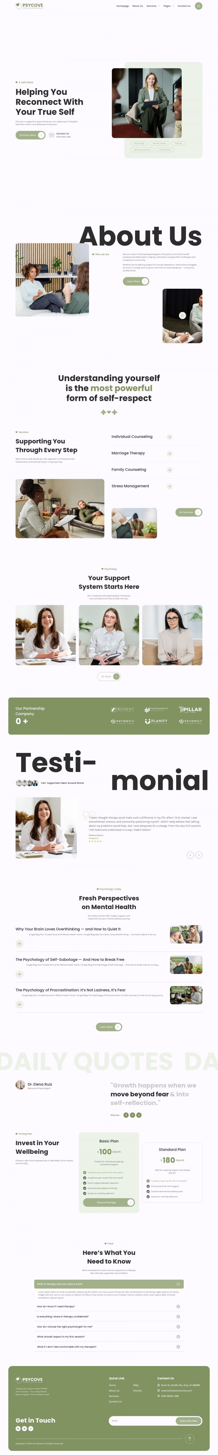 WordPress шаблон ThemeForest Psycove