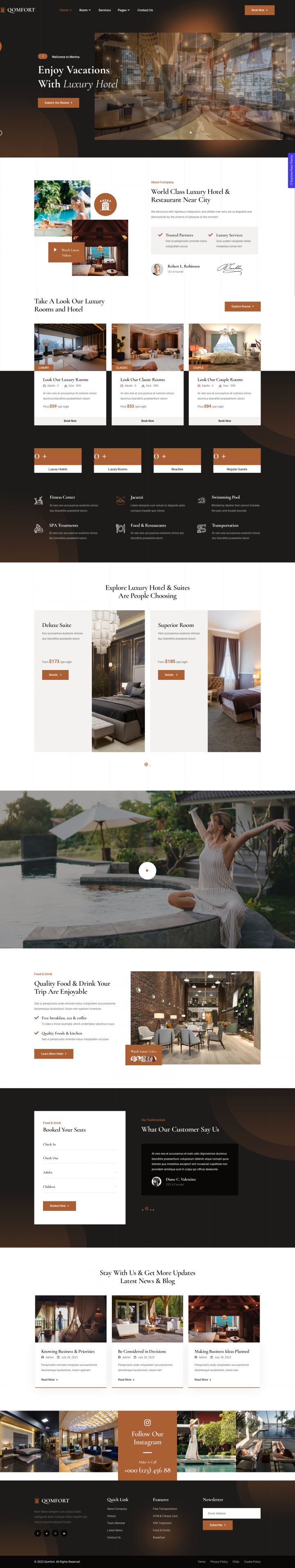WordPress шаблон ThemeForest Qomfort
