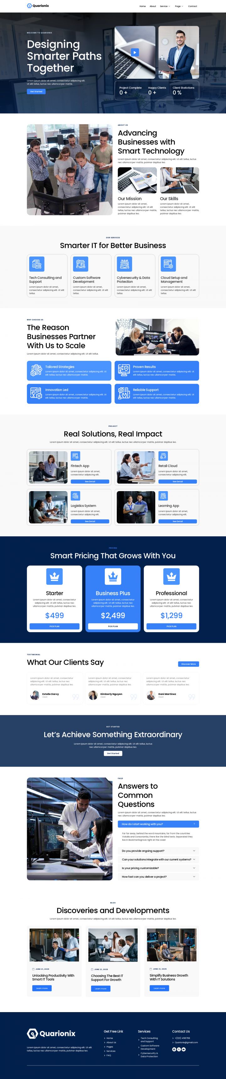 WordPress шаблон ThemeForest Quarionix