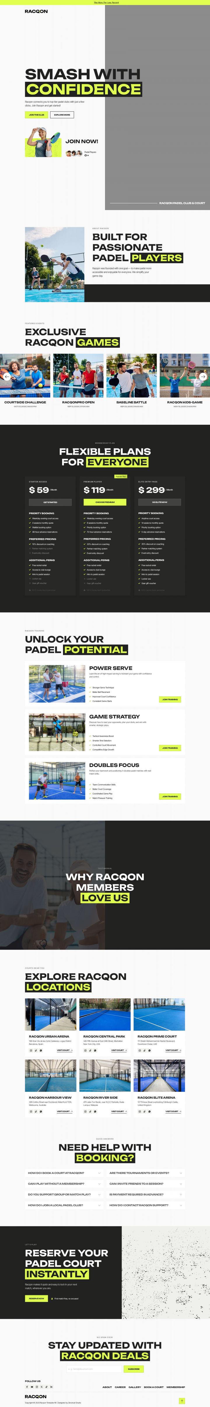 Шаблон ThemeForest Racqon WordPress шаблон ThemeForest Racqon