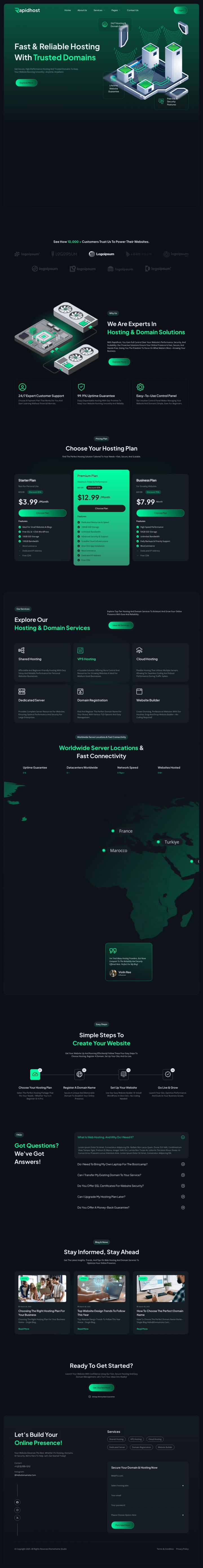 WordPress шаблон ThemeForest Rapidhost