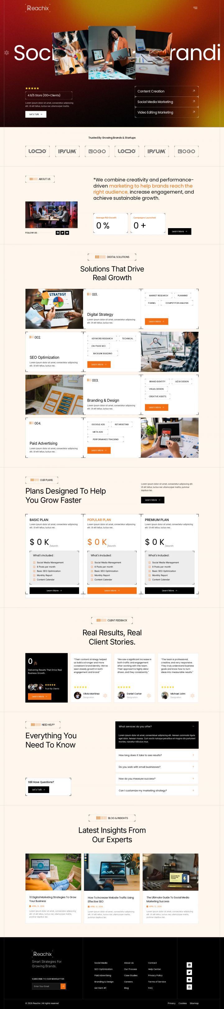 WordPress шаблон ThemeForest Reachix