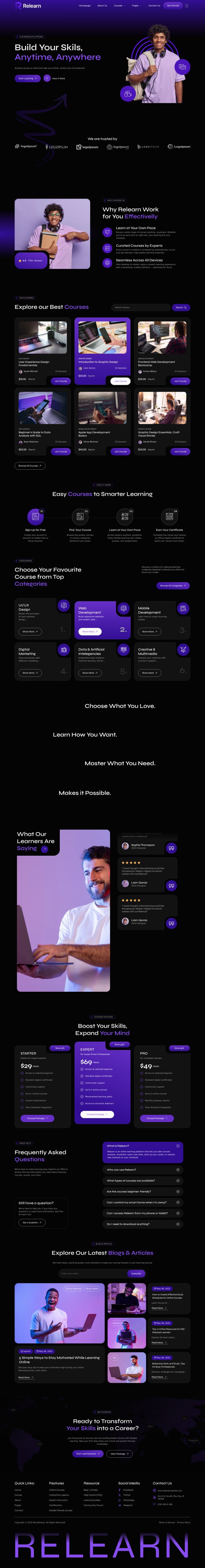 WordPress шаблон ThemeForest Relearn