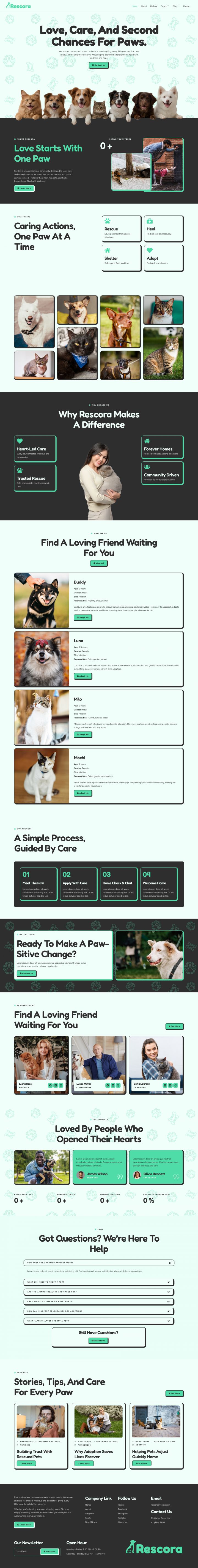 WordPress шаблон ThemeForest Rescora