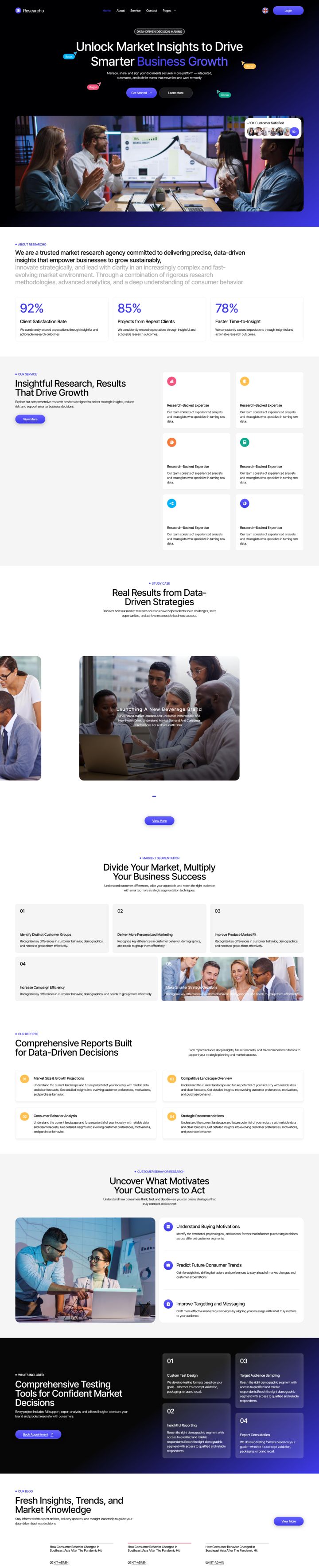 Шаблон ThemeForest Researcho WordPress шаблон ThemeForest Researcho