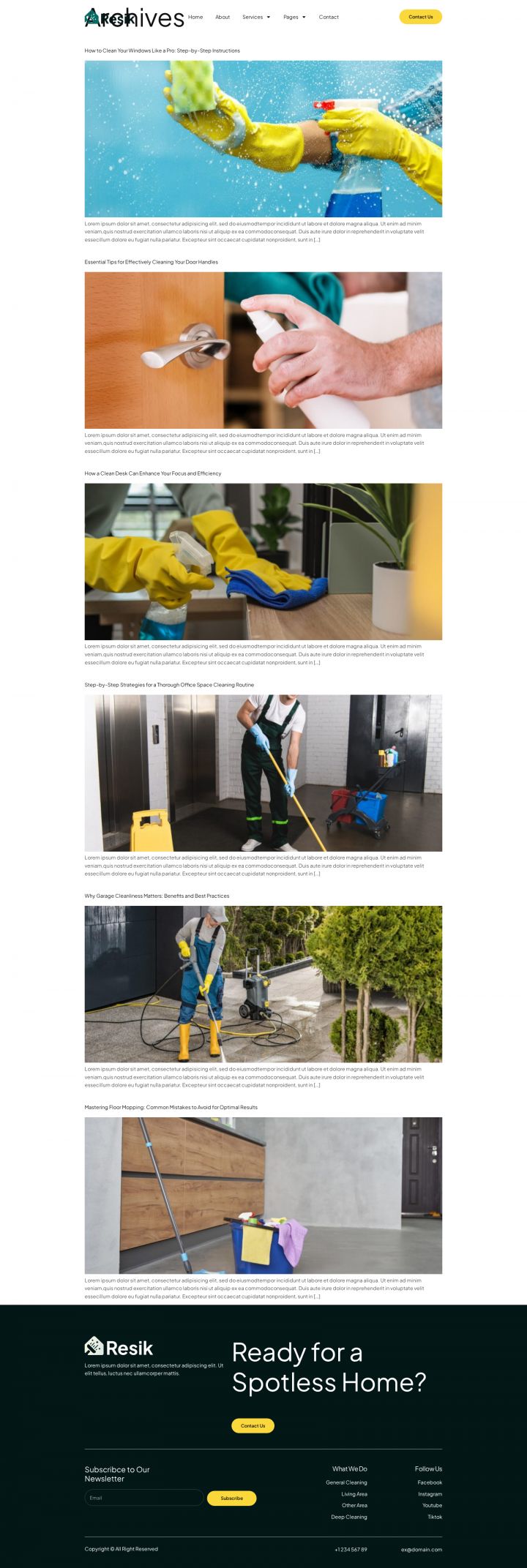 WordPress шаблон ThemeForest Resik