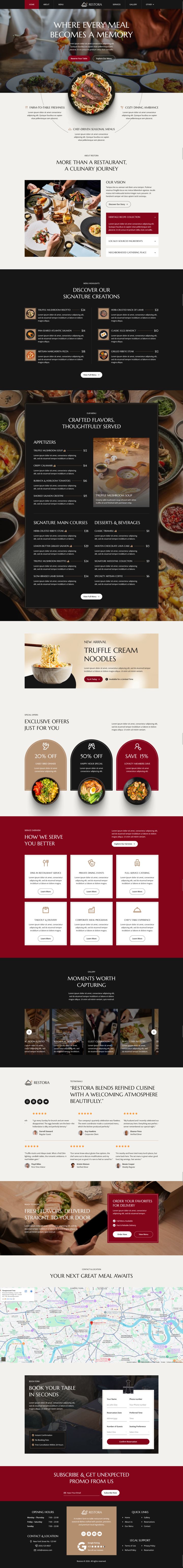 WordPress шаблон ThemeForest Restora