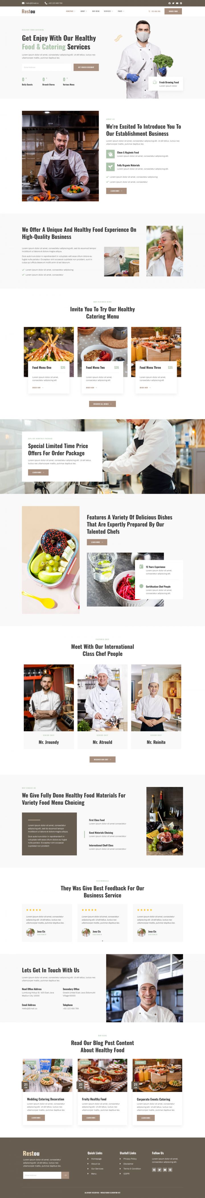 WordPress шаблон ThemeForest Restou