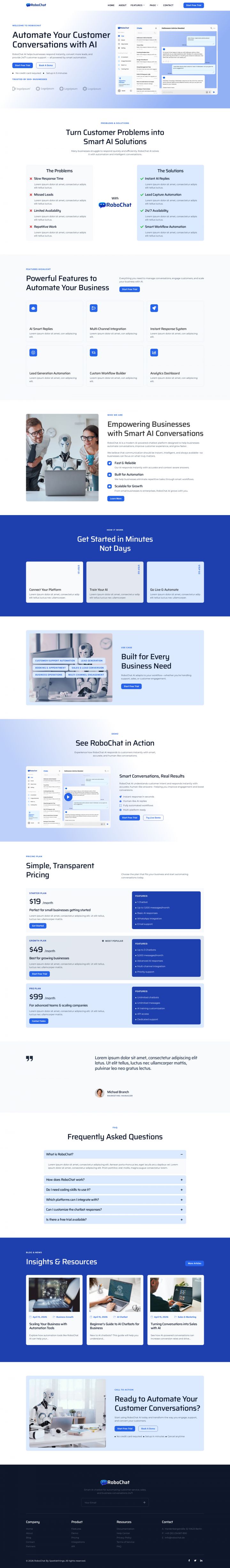 WordPress шаблон ThemeForest RoboChat