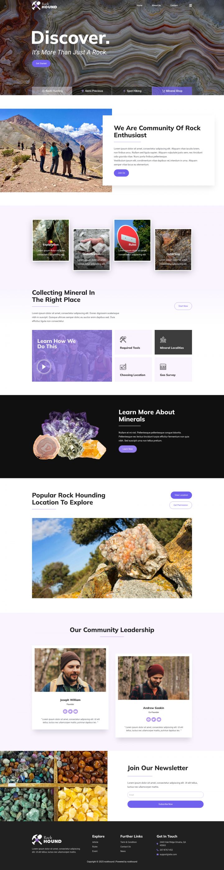 WordPress шаблон ThemeForest Rockhound