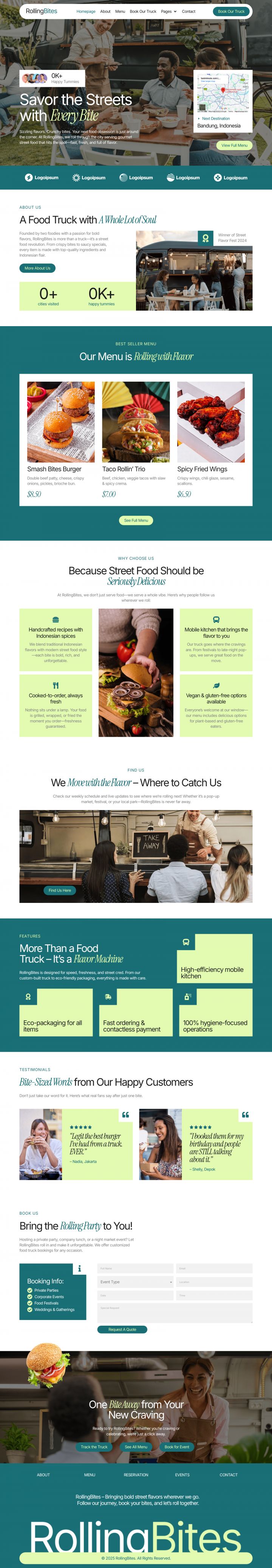 WordPress шаблон ThemeForest RollingBites