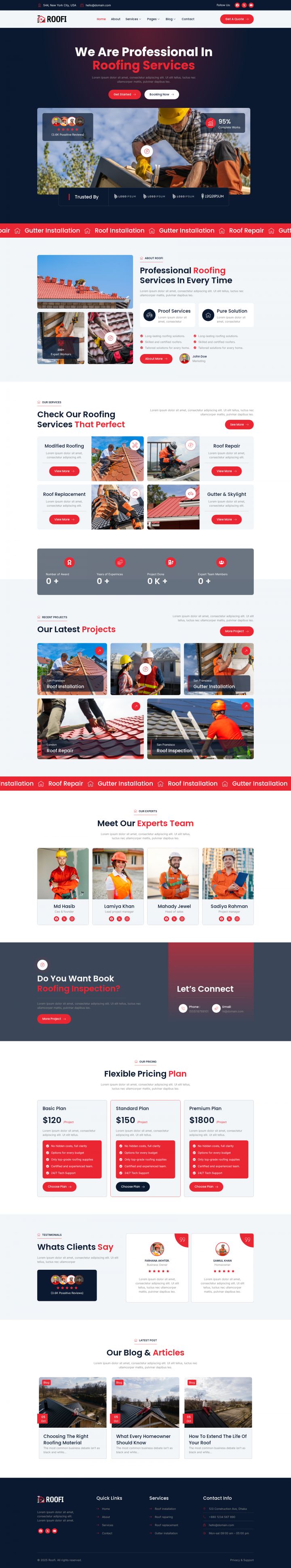 WordPress шаблон ThemeForest Roofi