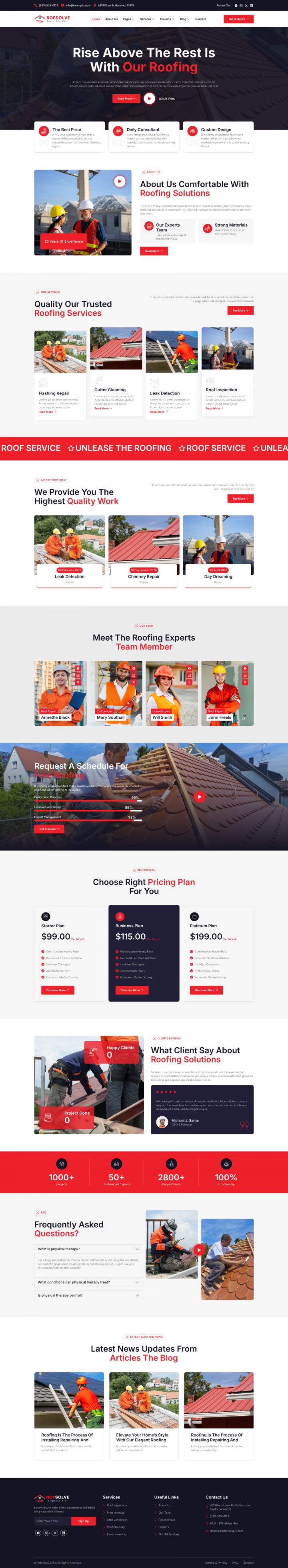 WordPress шаблон ThemeForest Roofsolve