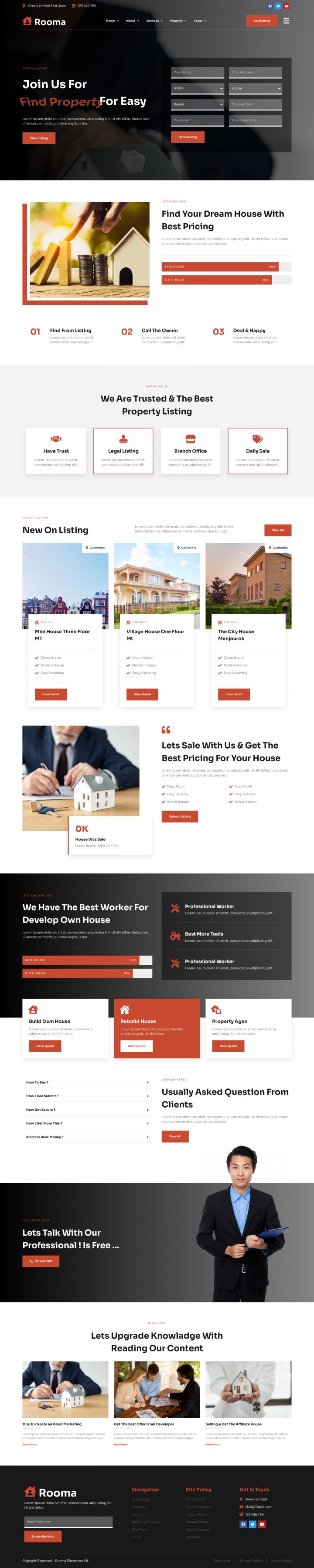 WordPress шаблон ThemeForest Rooma