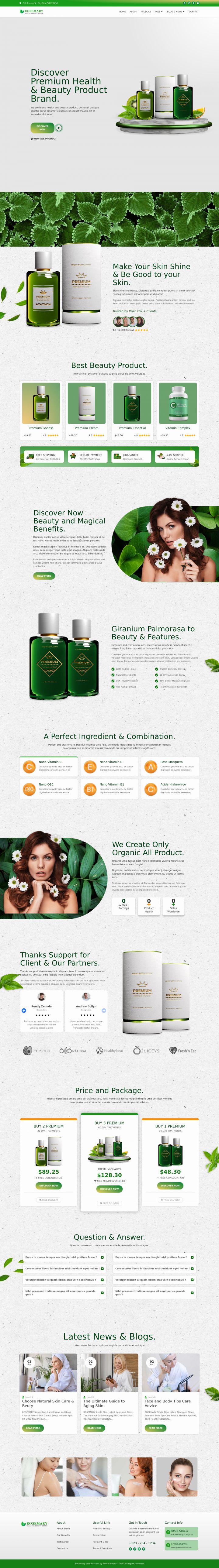 WordPress шаблон ThemeForest Rosemary