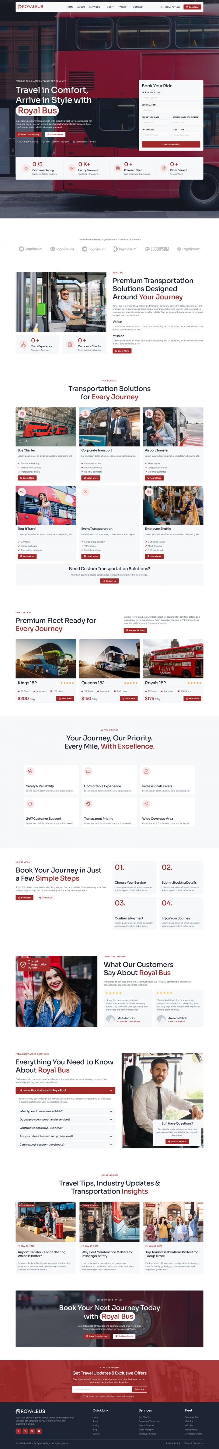 WordPress шаблон ThemeForest RoyalBus