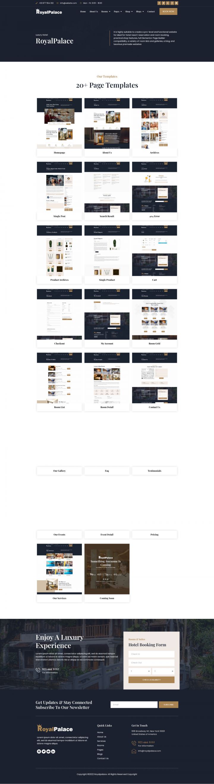 WordPress шаблон ThemeForest Royalpalace