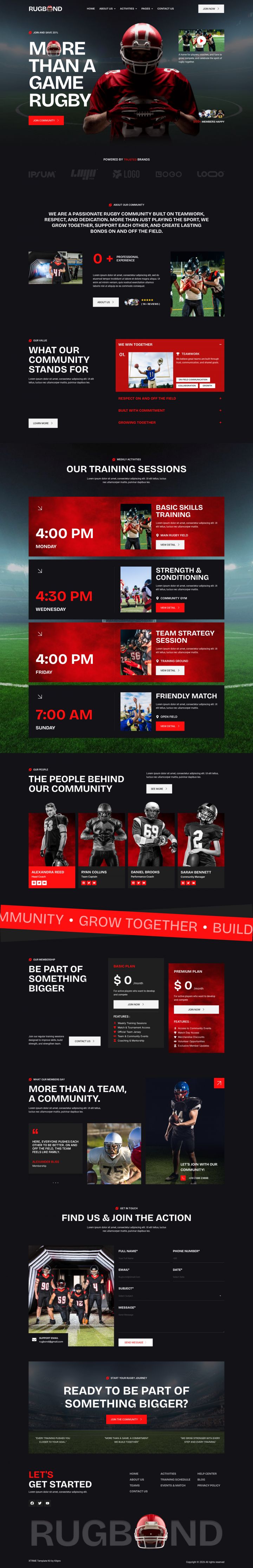 WordPress шаблон ThemeForest Rugbond