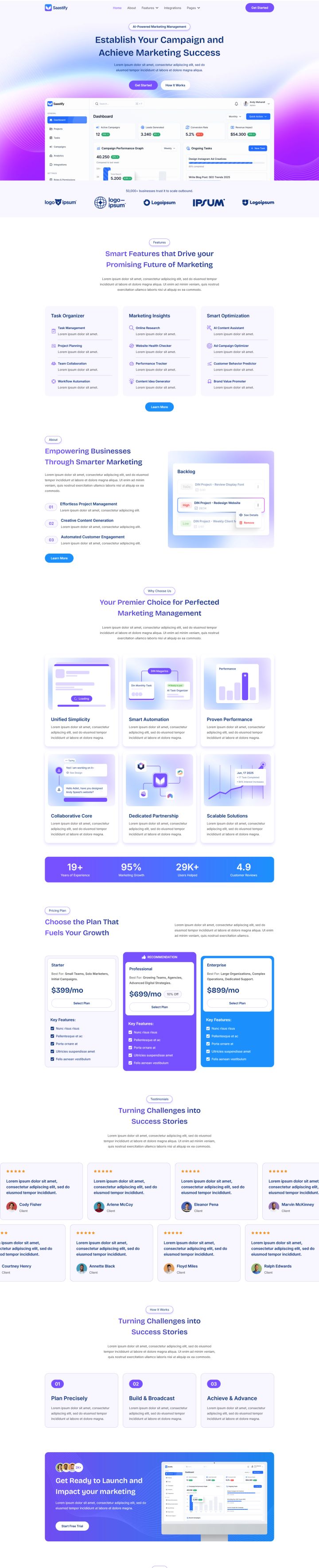 WordPress шаблон ThemeForest Saastify