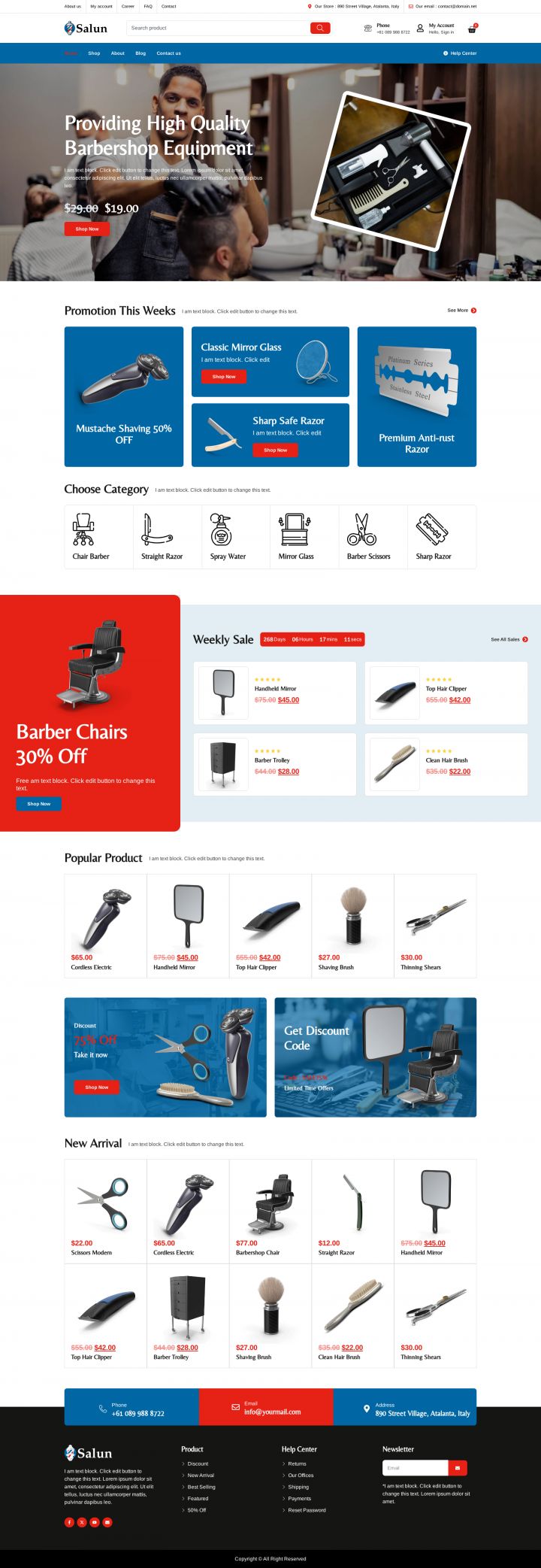 WordPress шаблон ThemeForest Salun