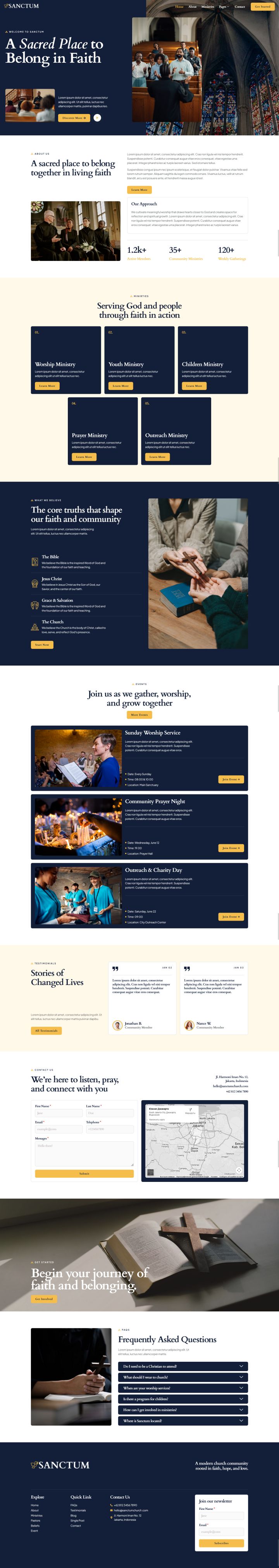 WordPress шаблон ThemeForest Sanctum