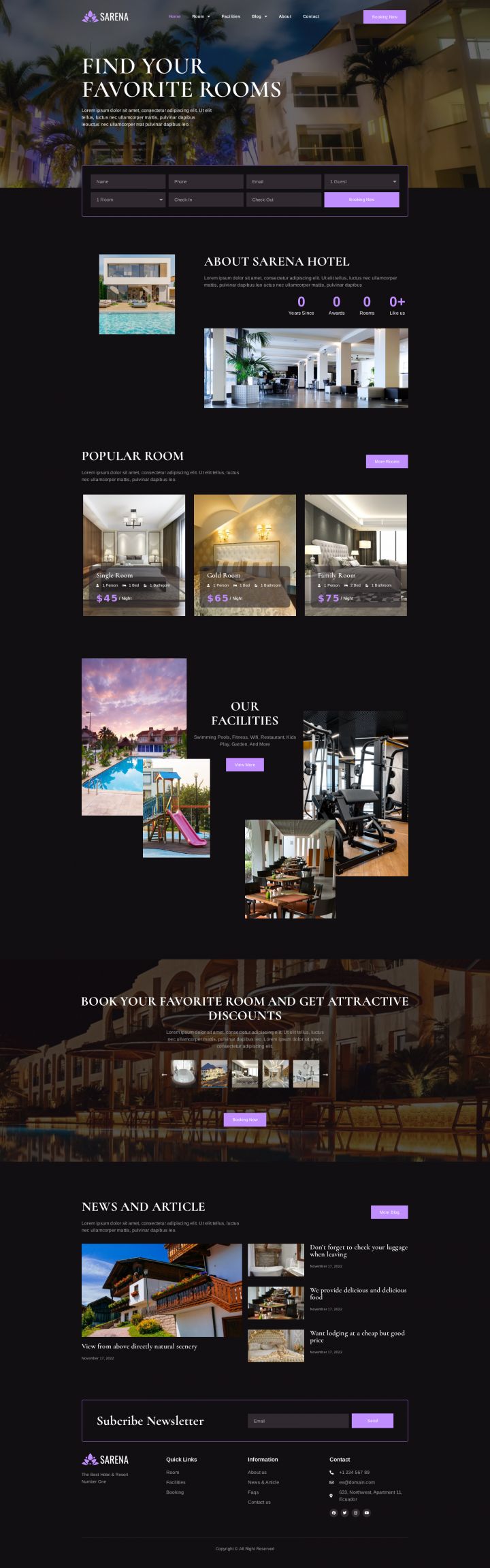 WordPress шаблон ThemeForest Sarena