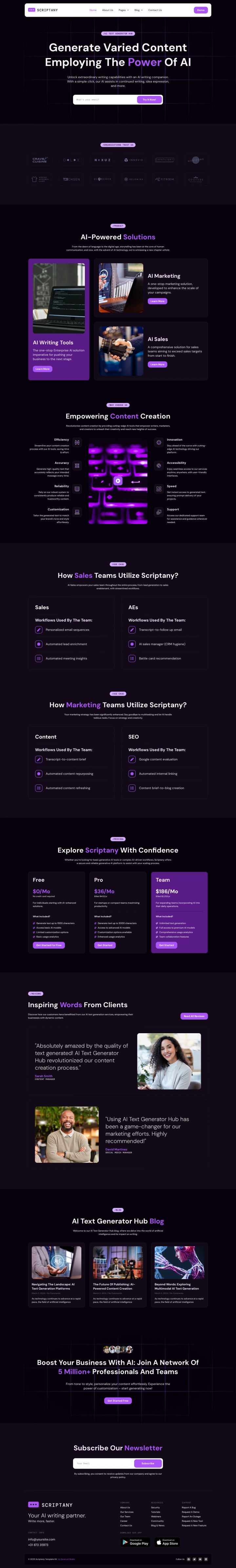 WordPress шаблон ThemeForest Scriptany