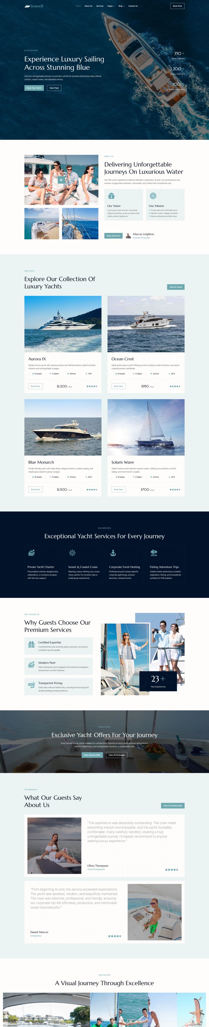 Шаблон ThemeForest Seawell WordPress шаблон ThemeForest Seawell