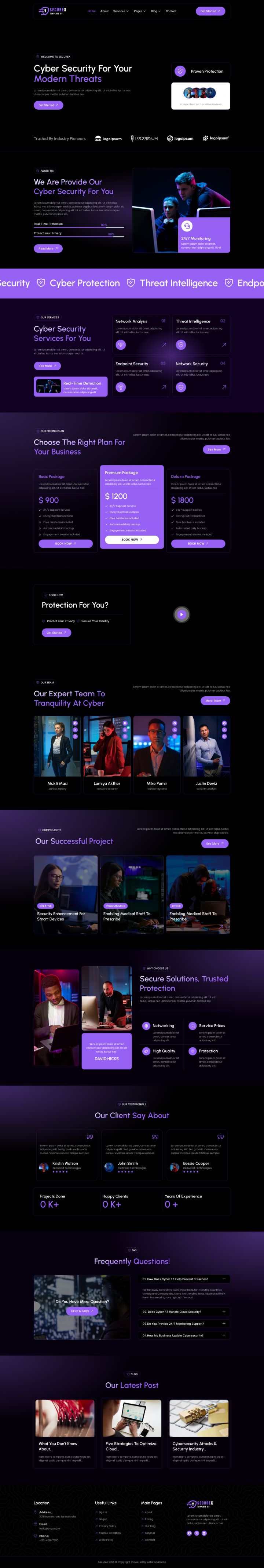 WordPress шаблон ThemeForest Securex