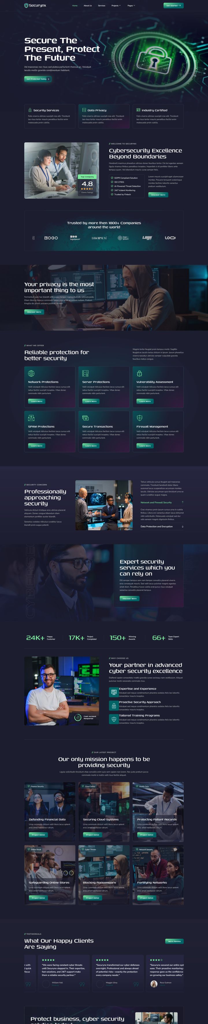 Шаблон ThemeForest Securynx WordPress шаблон ThemeForest Securynx