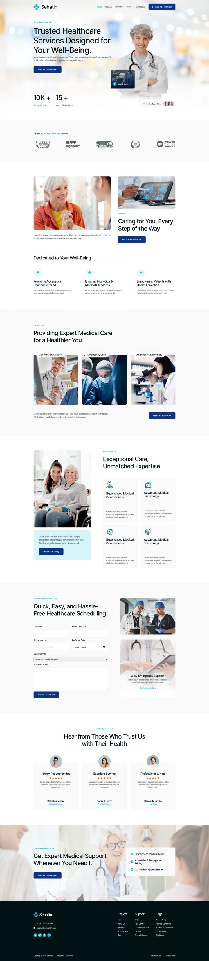 WordPress шаблон ThemeForest Sehatin