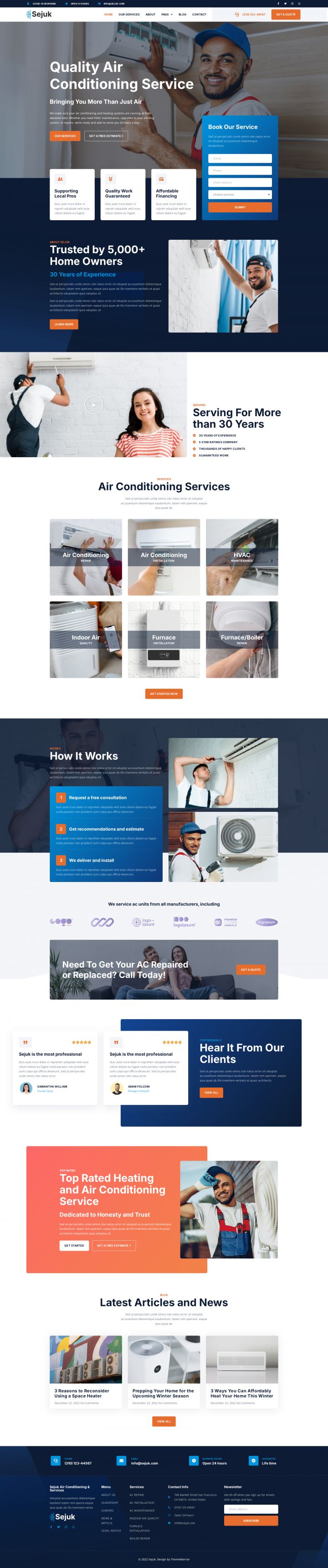WordPress шаблон ThemeForest Sejuk