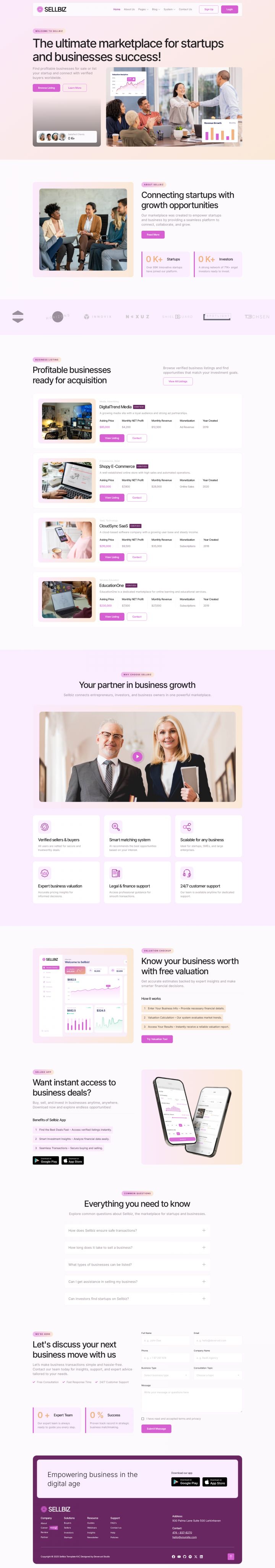 WordPress шаблон ThemeForest Sellbiz