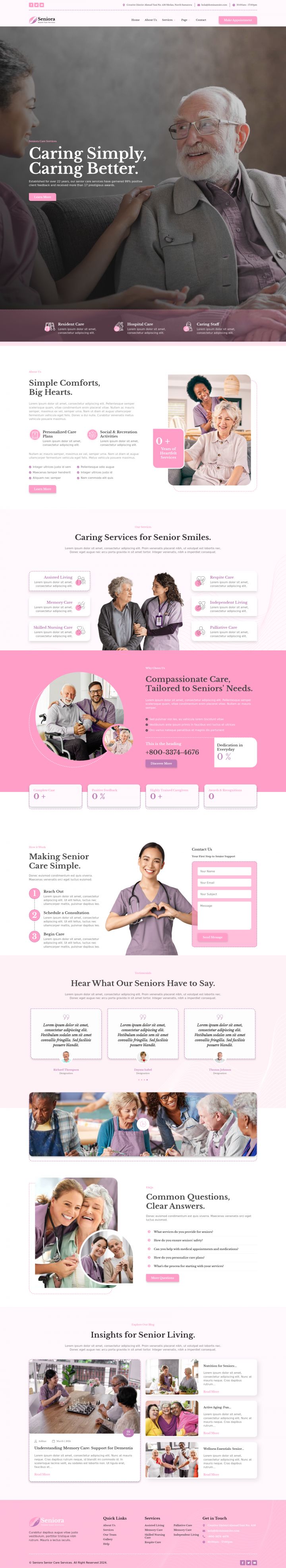 Шаблон ThemeForest Seniora WordPress шаблон ThemeForest Seniora