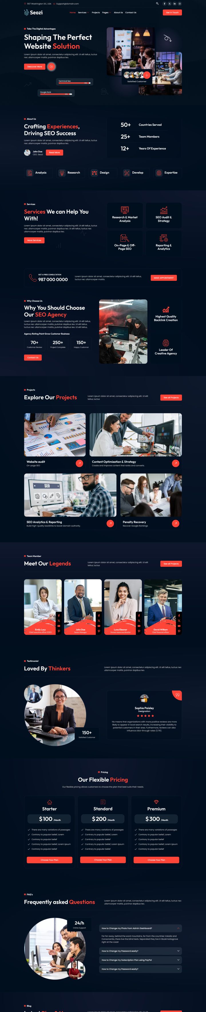 WordPress шаблон ThemeForest Seozi