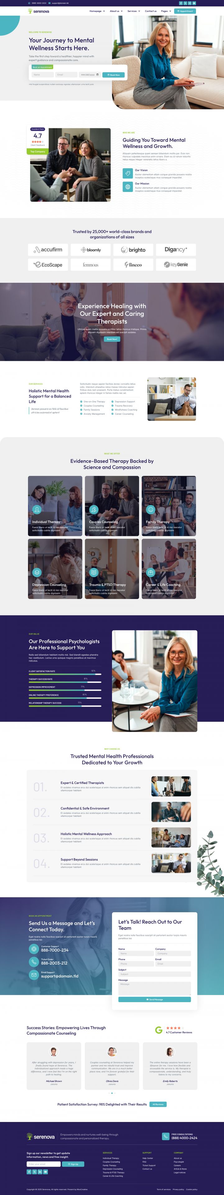 WordPress шаблон ThemeForest Serenova