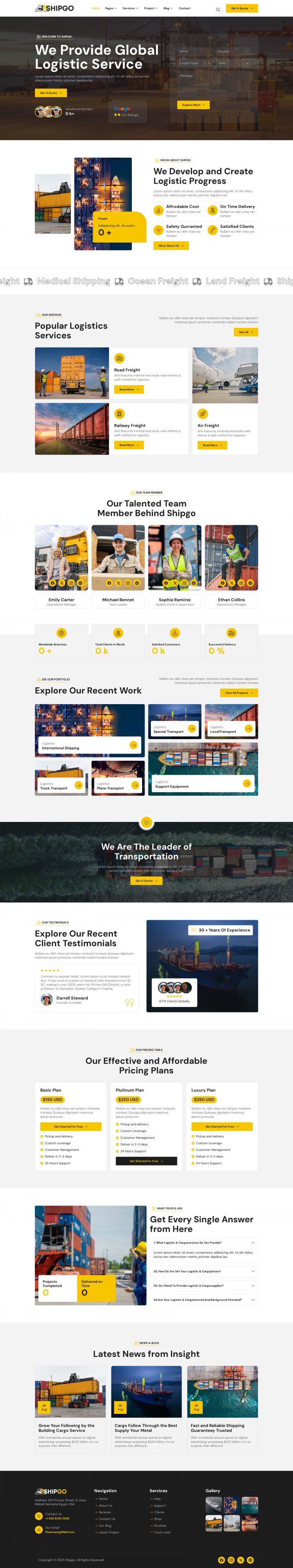 Шаблон ThemeForest Shipgo WordPress шаблон ThemeForest Shipgo