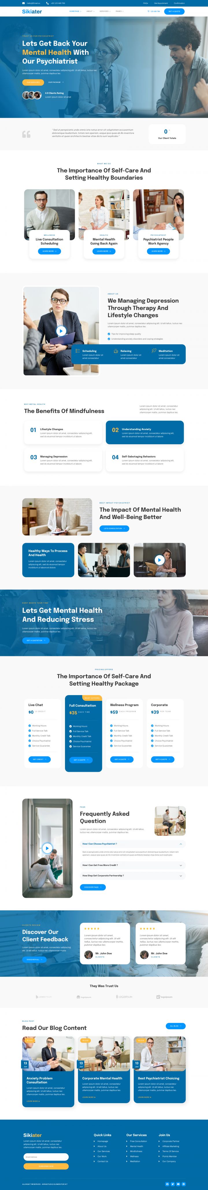 WordPress шаблон ThemeForest Sikiater