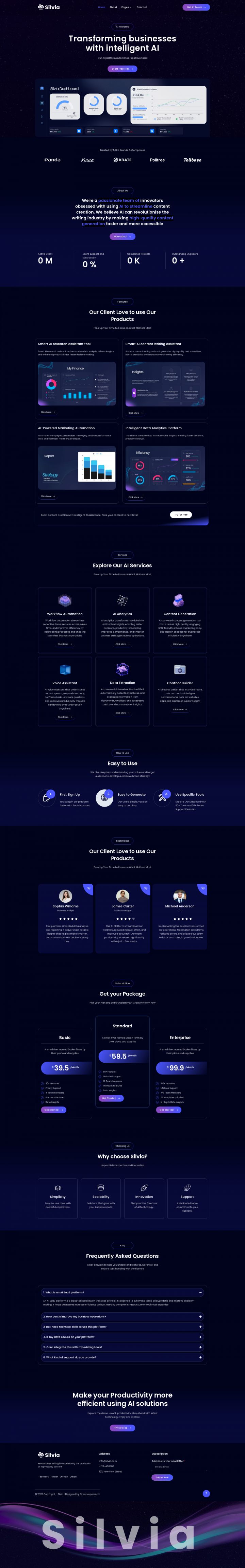 WordPress шаблон ThemeForest Silvia