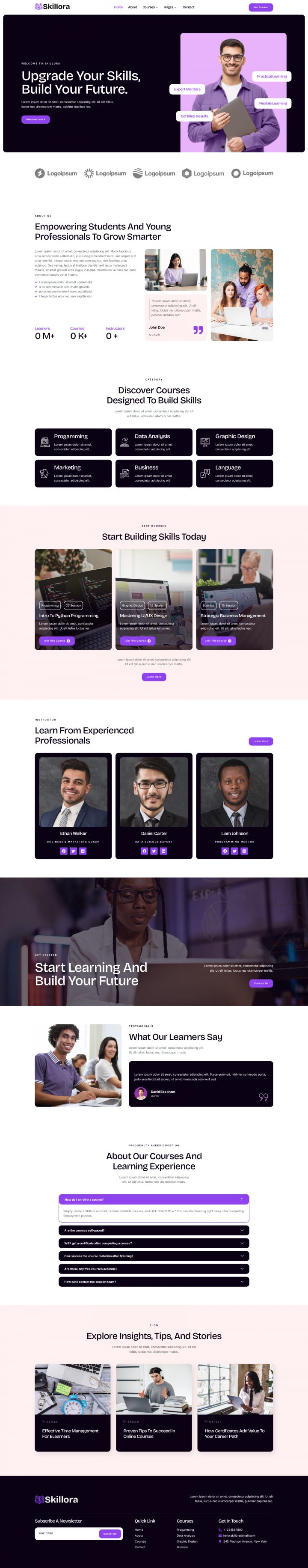 Шаблон ThemeForest Skillora WordPress шаблон ThemeForest Skillora