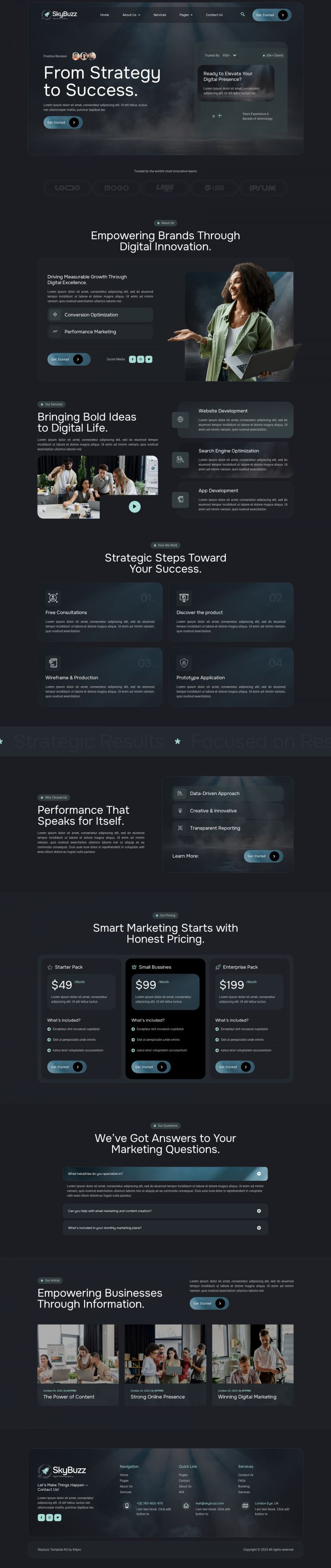 WordPress шаблон ThemeForest Skybuzz