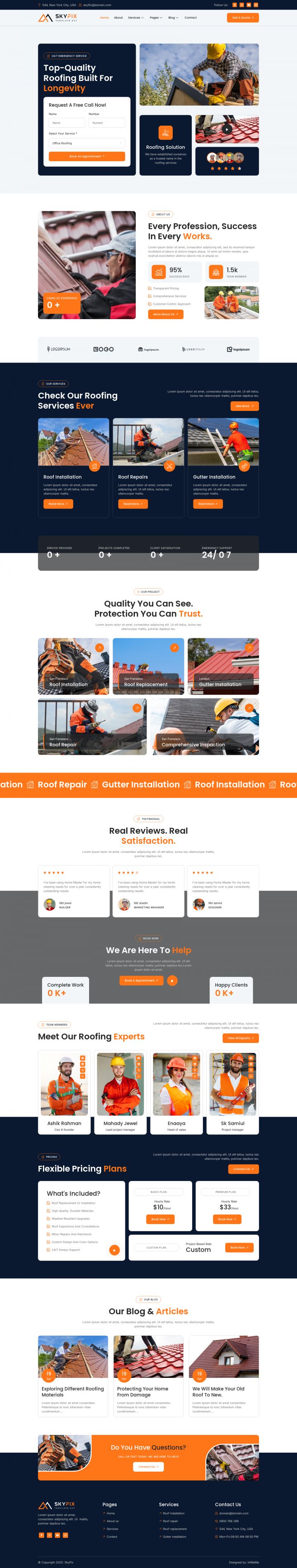 WordPress шаблон ThemeForest SkyFix