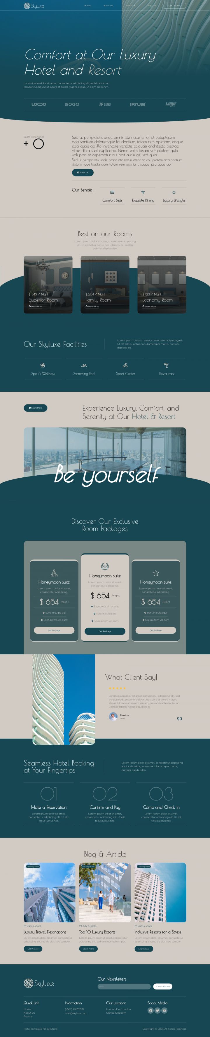 WordPress шаблон ThemeForest Skyluxe